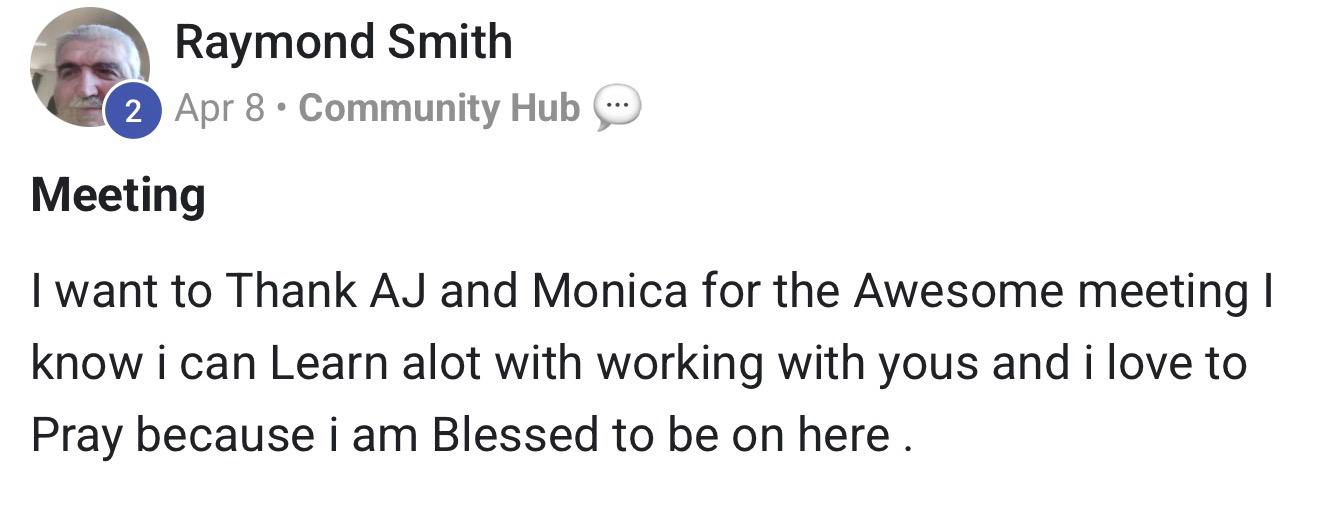 Community feedback